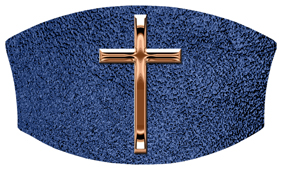 DNSWILL 510 BZ SH BL Bronze Single Cross Shimmer Blue